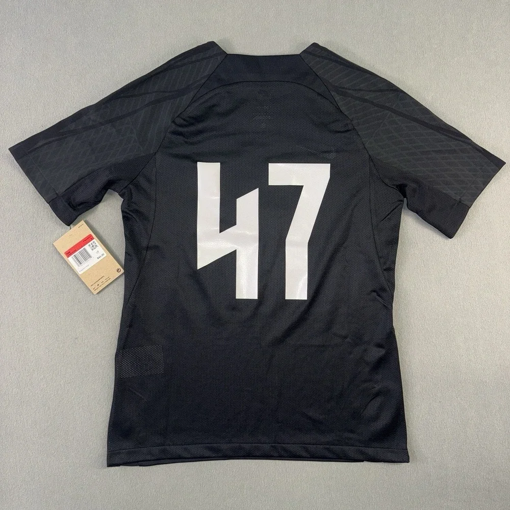Kids Nike Boys Dri-FIT Soccer Academy Jersey Top Black Size L